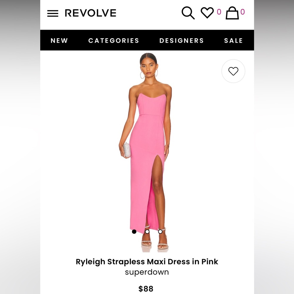 Super down pink dress